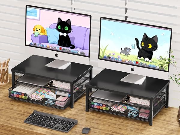 desk organizer monitor stand