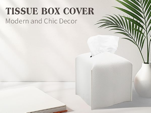 Modern and chic decor tissue box cover