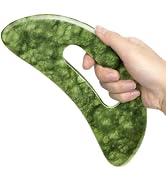 ideayard Large Jade Stone Gua Sha Massage Tool, Scraping Tool for Lymphatic Drainage, Body Sculpt...