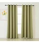 Pickluc Grommet Blackout Curtains 84 Inches Long 2 Panels, Light Blocking Window Drapes for Livin...