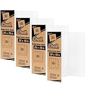 Chell 16" x 24" Small Trifold Poster Board, Corrugated Project Boards, White, 4 Pack