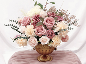 dusty pink flowers