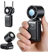 OpenBay Portable Mini Handheld Fan, Small Hand Fan with Ice Cooler, 100 Speeds, 11Hrs Cooling Tim...