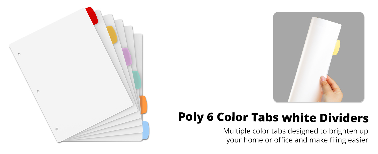 Binder Dividers with Tabs