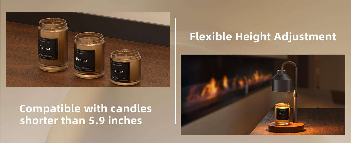 candle warmer lamp black