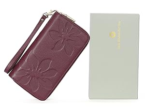 leather wallet women