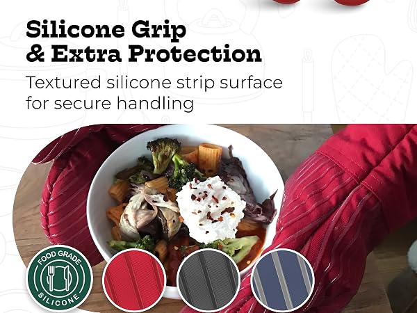 Textured silicone strip surface for secure handling and extra protection
