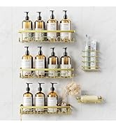 Deyhoc Shower Caddy, 5 Pack Shower Shelves for Inside Bathroom, Rustproof Adhesive Bathroom Organ...