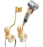 Blissfuhue Hands-Free Hair Dryer Holder Wall Mounted with 360° Adjustable Hose, Suction Cup Insta...