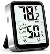 Antonki Room Thermometer Indoor Hygrometer Digital Temperature and Humidity Sensor Meter Humidity...