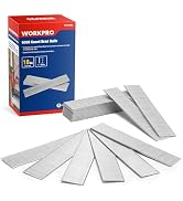 WORKPRO 1'' 18 Gauge Brad Nails, 6000 Count Finishing Nails | Pneumatic & Electric Nailers, Smoot...