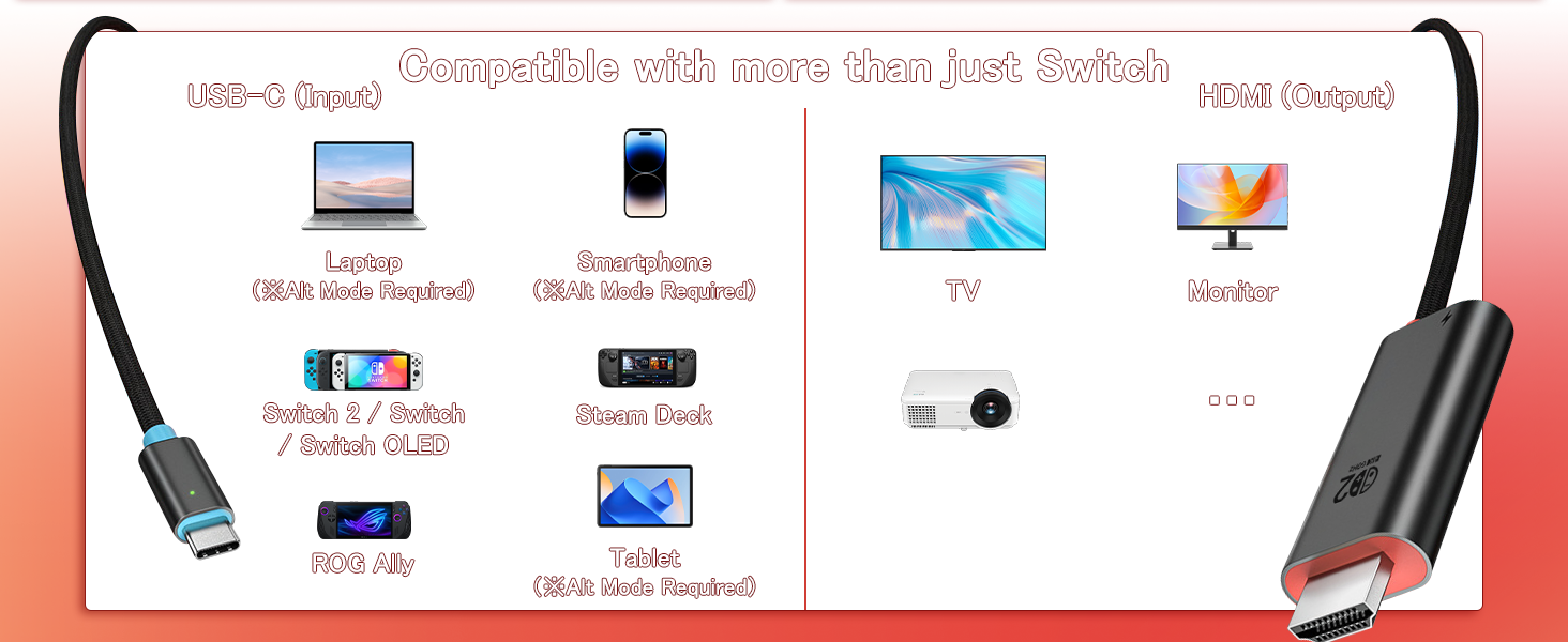 Switch 2 Dock HDMI Adapter