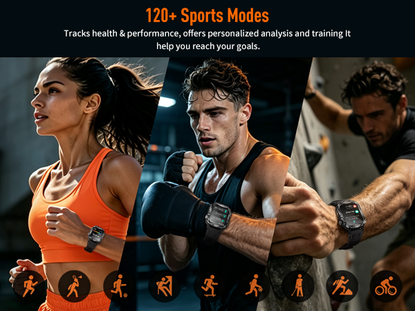120+ Sports Modes Smart Watch
