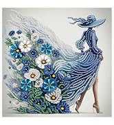 Diamond Art Painting Kit, Pretty Dress Fashion Ladies 5D DIY Special Shape Mosaic Crafts for Begi...