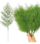 40 Pcs 14-Inch Artificial Greenery Stems, Christmas Picks, Pine Tree Decor Branches, Realistic Fa...