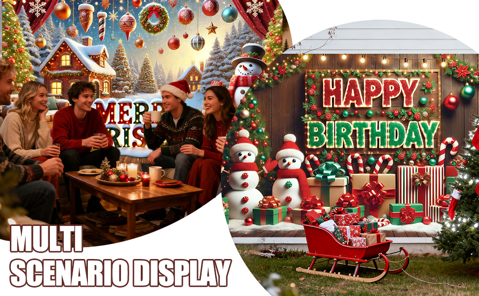 christmas banners for outside