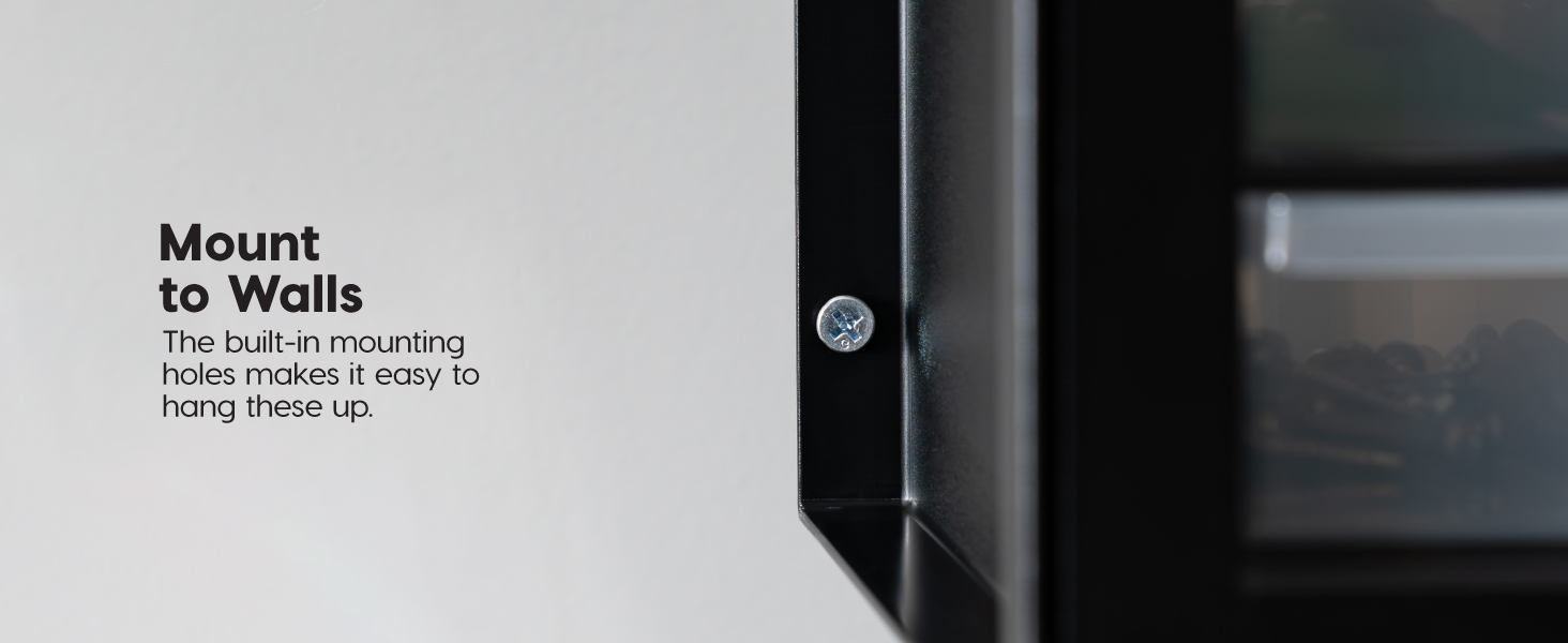 Drawer parts cabinet mounted on wall