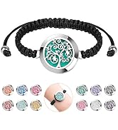 ttstar Essential Oil Diffuser Bracelet Set - Stainless Steel Aromatherapy Locket with Adjustable ...