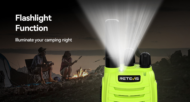 h-777 2 way radios long range walkie talkies frs radio led flashlight