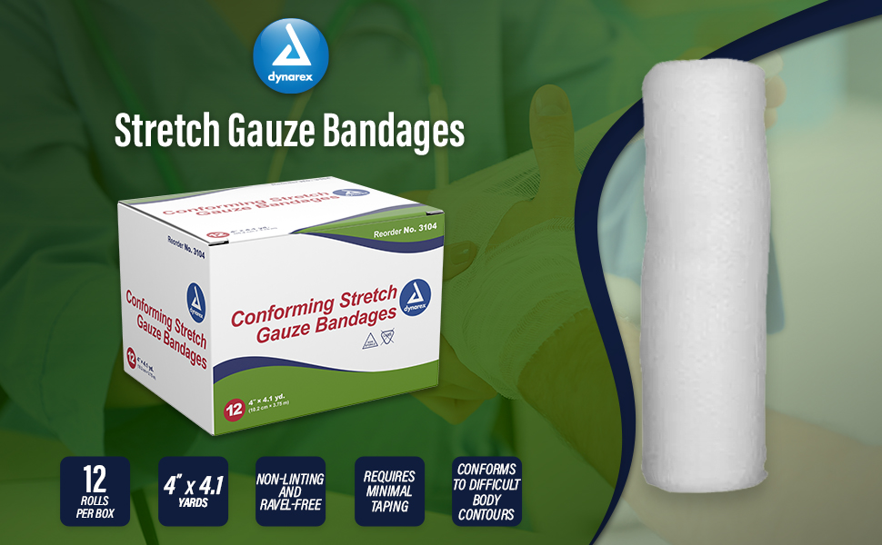 conforming gauze roll gauze bandage roll gauze wrap for wounds rolled gauze stretch bandage roll