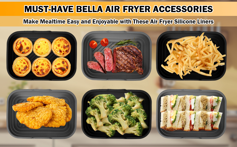 bella 6Qt(5lb) Slim Air Fryer