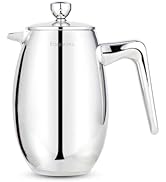 Easyworkz Nando French Press 12 oz Double Wall Insulated Thermal Coffee Maker,304 Stainless Steel...