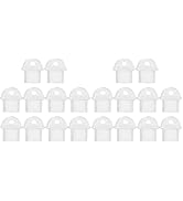 DOITOOL 20 Pcs Micro USB Dust Plugs Transparent USB Cover Cap Compatible with Android Phone Charg...