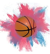 POPUPARTY Gender Reveal Basketball with Pink & Blue Powder, for Baby Boy or Girl Gender Reveal, P...