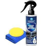 PRAZISCHUTZ Plastic Restorer for Cars, Removes Yellowing & Dirt, Restores Shine & Gloss, Deep Nou...