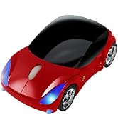 Wireless Car Mouse Cool Small Sports Car Shaped Computer Mice with USB Receiver 3 Buttons 1600DPI...