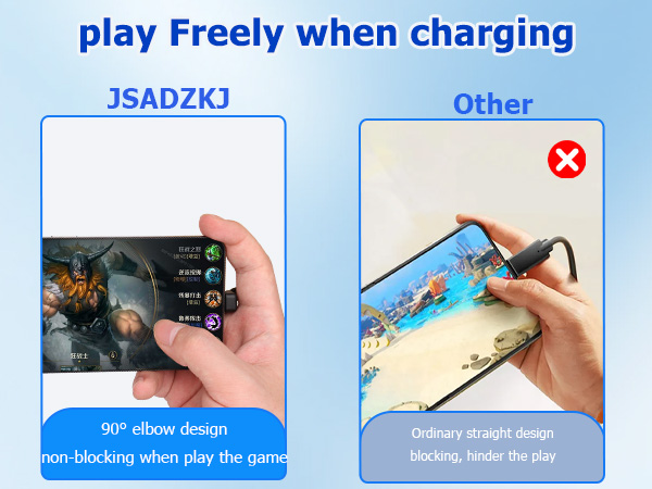Text reads 'play Freely when charging'. Showcase of wireless game controller charging features with multiple product views showing white charging dock and controller connection points.