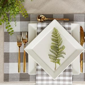 runners, tablecloth, decorations, farmhouse, gray, place setting, dinnerware set, checkered, basic