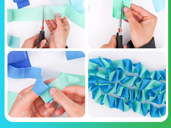 Blue Crepe Paper