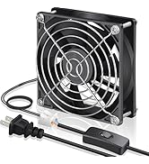 GDSTIME 90mm EC Axial Cooling Fan 92mm x 25mm AC 110V 115V 120V 220V 240V Dual Ball Bearing Small...