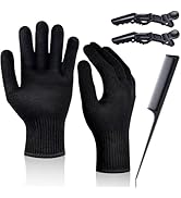 IKOCO Heat Proof Medium Glove Mitts for Hair Styling - 2Pcs for Flat Iron, Curling Wand, and Hot-...
