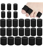 26 Pieces Toe Cushion Tube 0.98 Inches Toe Tubes Sleeves 3 Different Size Soft Gel Corn Pad Prote...