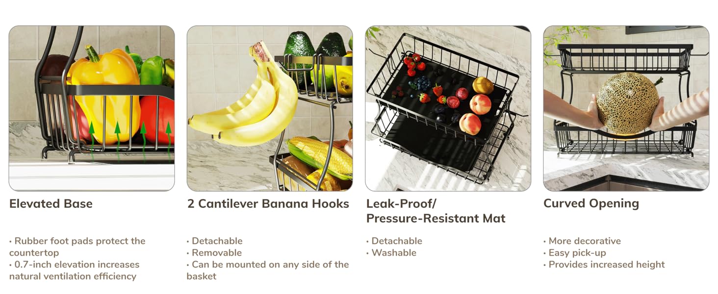 fruit basket fruit bowl kitchen island with storage baskets for organizing