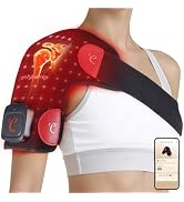 Comfytemp Cordless Red Light Therapy for Shoulder, 94 LEDs Wearable Near Infrared Light Wrap, 3D ...