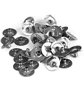 100Pcs Silver Candle Wick Tabs, Metal Candle Wick Sustainer Tabs Candle Wick Base for Candle Maki...