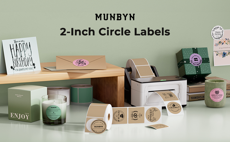 Circle thermal labels
