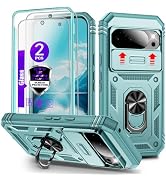 for Pixel 10/10 Pro Case with Camera Cover Slider, 2*Tempered Glass Screen Protectors,Build in 36...
