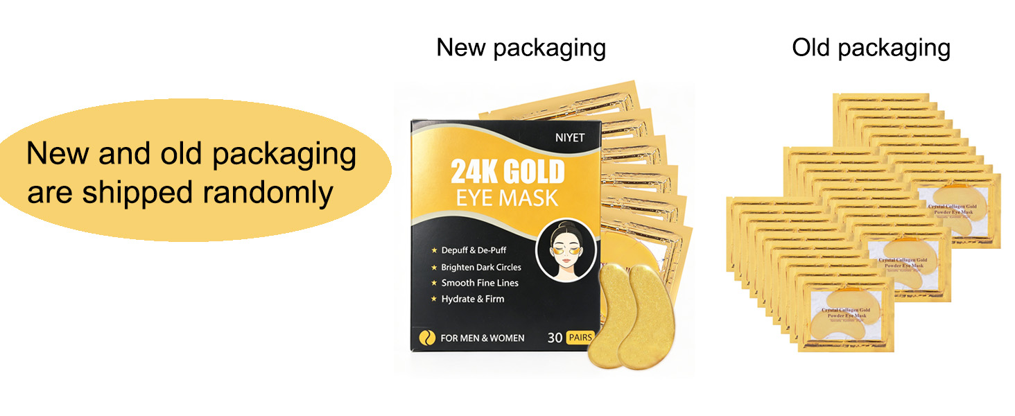 Gold Hydrogel Collagen Eye Masks