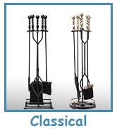 Lichamp Fireplace Tools Set, 5-Pieces Indoor Outdoor Sturdy Fire Place Poker Sets with Retro Hand...