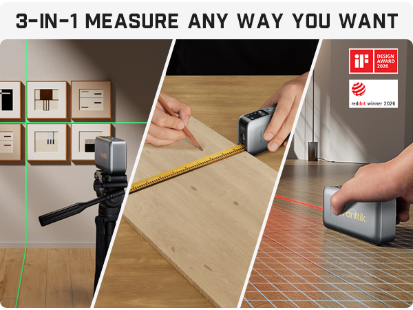 Fanttik A10 APEX 3-in-1 Digital Laser Tape Measure with HD Color Display