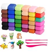 36 Colors Polymer Clay, Modeling Clay for Kids DIY Starter Kits, Oven Baked Model Clay, Non-Stick...