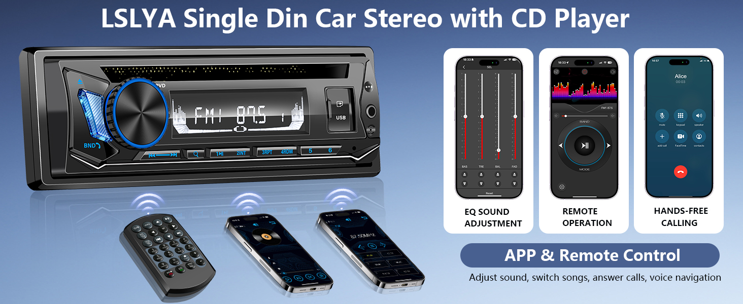 car stereo with cd plyaer