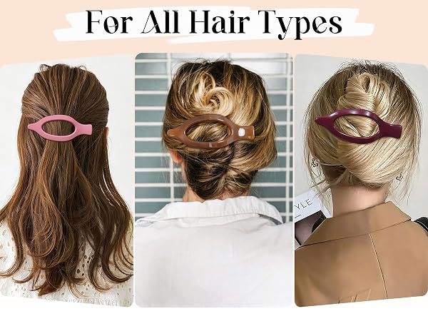 Versatile flat claw clips perfectly designed to secure and style all hair types.