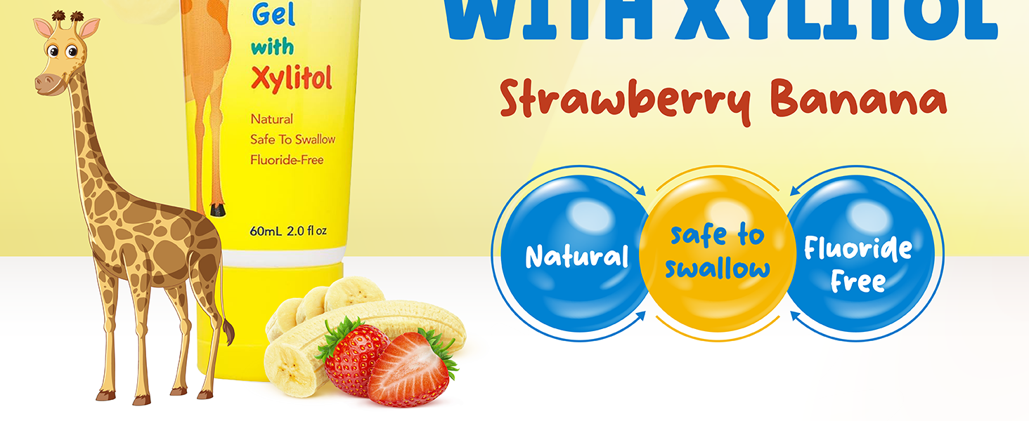 kids toothpaste sensitive teeth natural fluoride free xylitol flavored toddlers flouride-free paste