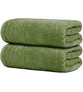 Tens Towels Pack of 2 Extra Large Bath Sheets 35 x 70 Inches, 100% Cotton, Larger & Lighter Weigh...