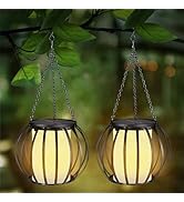 Mothers Day Gifts Solar Lantern Outdoor Lights Lantern Hanging Lights with Crystal Shining Effect...